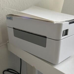 Vretti White Compact Thermal Label Printer